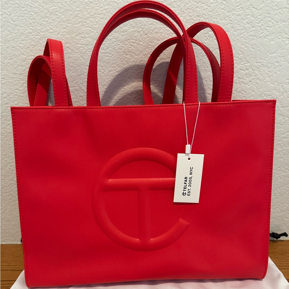 Telfar Red/Pink Large Tote